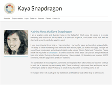 Tablet Screenshot of kayasnapdragon.com